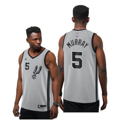 Men Dejounte Murray San Antonio Spurs 2020-21 Statement Jersey - Silver