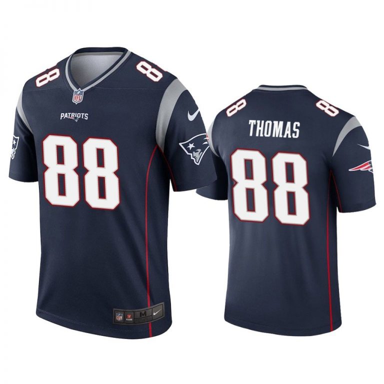 Men Demaryius Thomas #88 New England Patriots Navy Legend Jersey