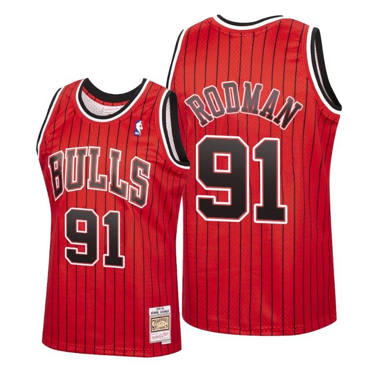 Men Dennis Rodman Chicago Bulls 2020 Reload Classic Red Jersey