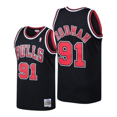 Men Dennis Rodman Chicago Bulls #91 Men Hardwood Classics Jersey