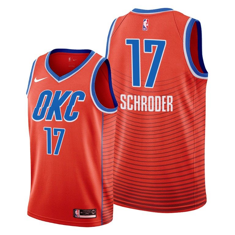Men Dennis Schroder Oklahoma City Thunder #17 Men 2019-20 Statement Jersey