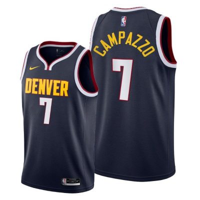 Men Denver Nuggets #7 Facundo Campazzo Navy 2020-21 Icon Jersey 2020 Trade