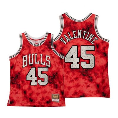 Men Denzel Valentine Chicago Bulls Galaxy Constellation Men Red Jersey