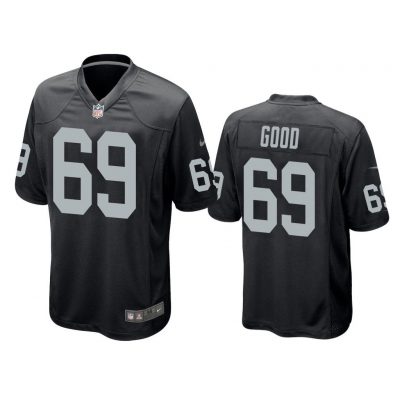 Men Denzelle Good #69 Oakland Raiders Black Game Jersey