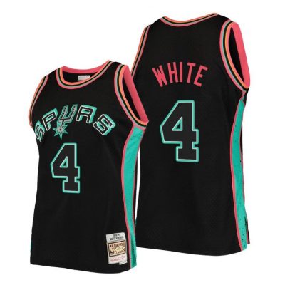 Men Derrick White San Antonio Spurs #4 Rings Collection Jersey