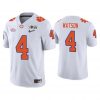 Men Deshaun Watson Clemson Tigers White College Football Playoff Game Jersey