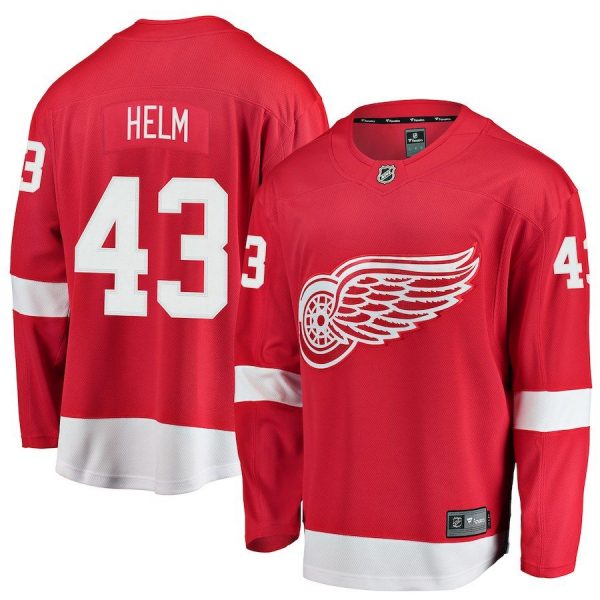 Men Detroit Red Wings Darren Helm Red Breakaway Player Jersey