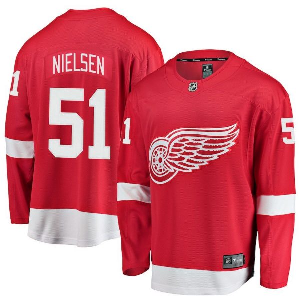 Men Detroit Red Wings Frans Nielsen Red Breakaway Player Jersey