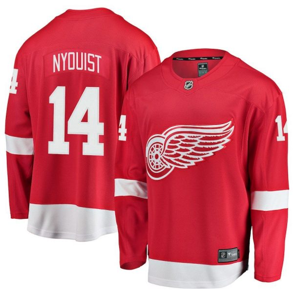 Men Detroit Red Wings Gustav Nyquist Red Breakaway Player Jersey