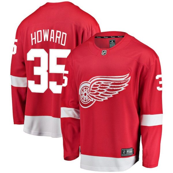 Men Detroit Red Wings Jimmy Howard Red Breakaway Player Jersey