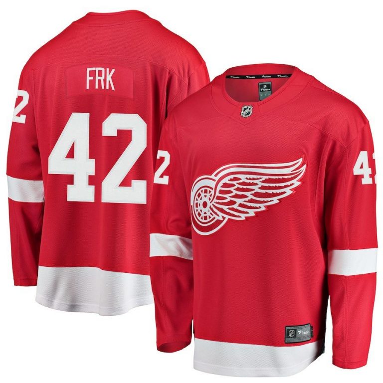 Men Detroit Red Wings Martin Frk Red Breakaway Player Jersey