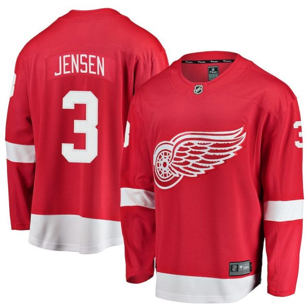 Men Detroit Red Wings Nick Jensen Red Breakaway Player Jersey