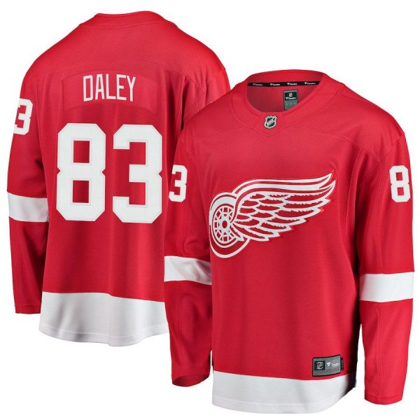 Men Detroit Red Wings Trevor Daley Red Breakaway Player Jersey