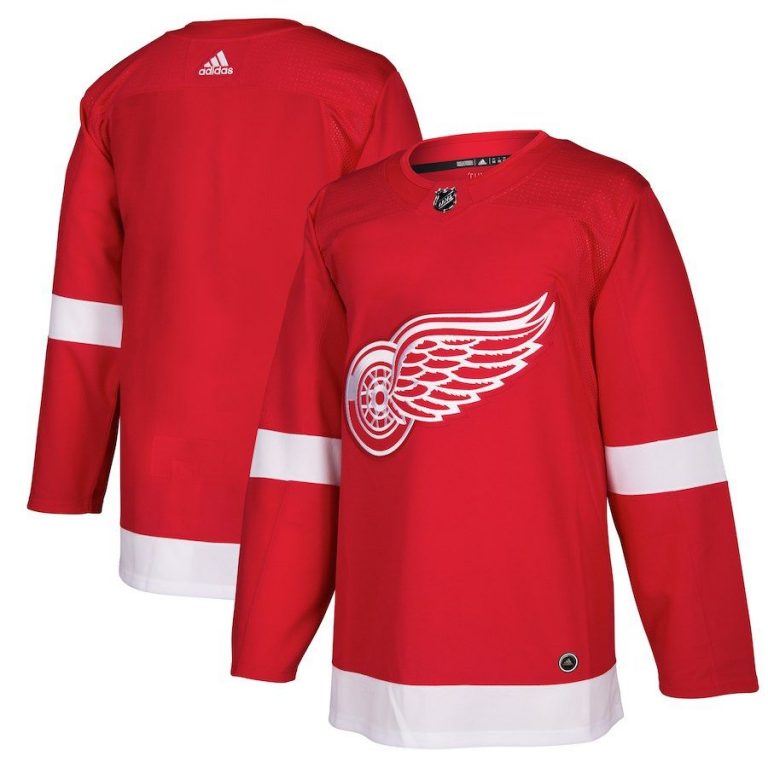 Men Detroit Red Wings White Away Blank Jersey