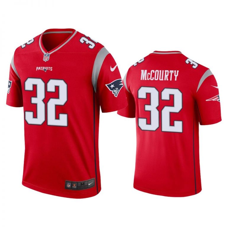 Men Devin McCourty New England Patriots Red Inverted Legend Jersey