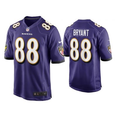 Men Dez Bryant Baltimore Ravens Purple Game Jersey
