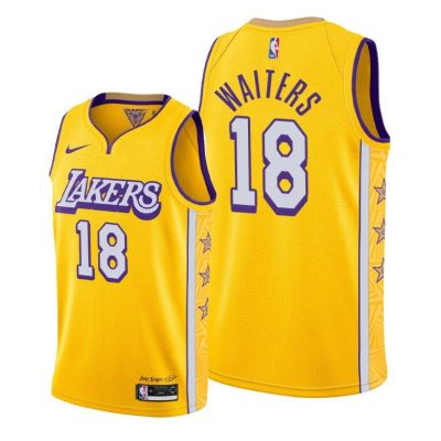 Men Dion Waiters Los Angeles Lakers #18 2020 City Jersey - Gold