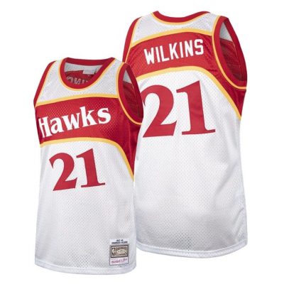 Men Dominique Wilkins Atlanta Hawks #21 Hardwood Classics Jersey