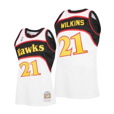 Men Dominique Wilkins Hawks #21 Reload 2.0 Hardwood Classics Jersey