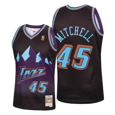Men Donovan Mitchell Utah Jazz 2020 Reload Classic Black Jersey