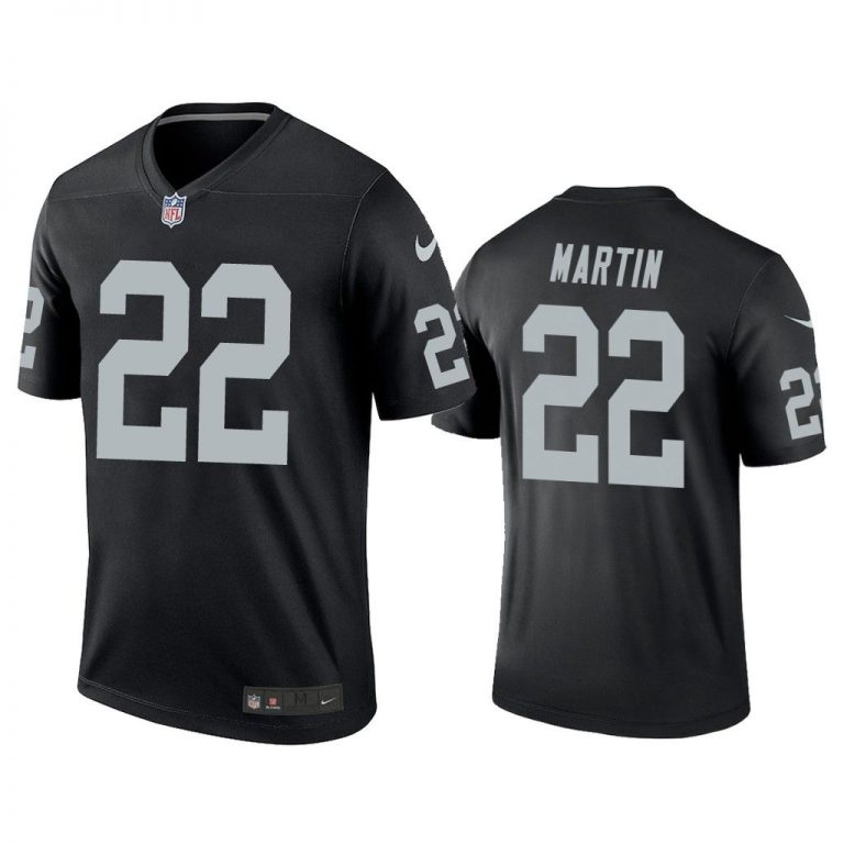 Men Doug Martin #22 Oakland Raiders Black Legend Jersey