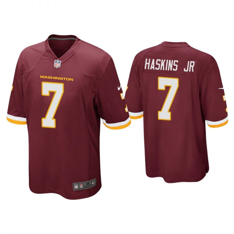 Men Dwayne Haskins Jr. Washington Football Team Burgundy Game Jersey