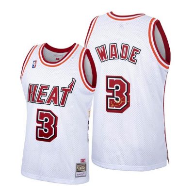 Men Dwyane Wade #3 Heat 13X All-Star White Hwc Jersey