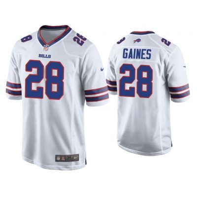Men E.J. Gaines Buffalo Bills White Game Jersey
