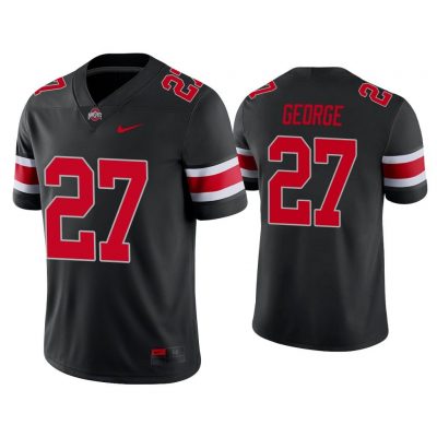 Men Eddie George #27 Ohio State Buckeyes Black College Football Alternate Game Jersey