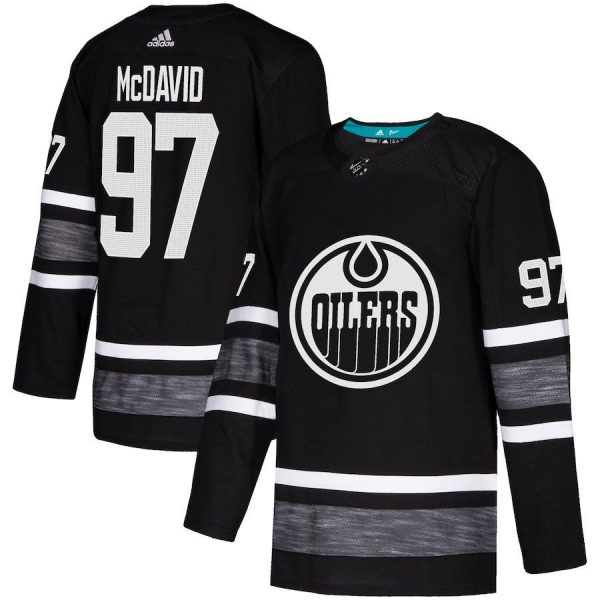Men Edmonton Oilers Connor McDavid Black 2019 NHL All-Star Game Parley Player Jersey
