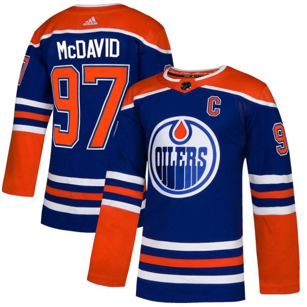 Men Edmonton Oilers Connor McDavid Orange Player Jersey