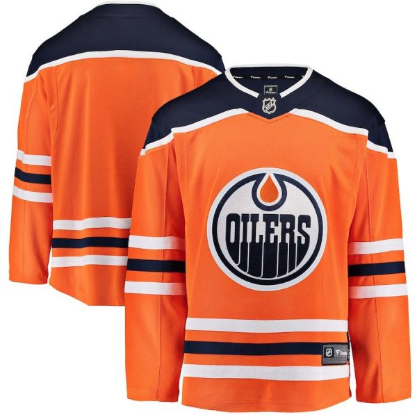 Men Edmonton Oilers Orange Breakaway Home Jersey