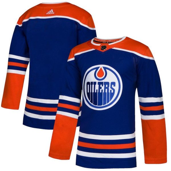Men Edmonton Oilers Orange Home Blank Jersey