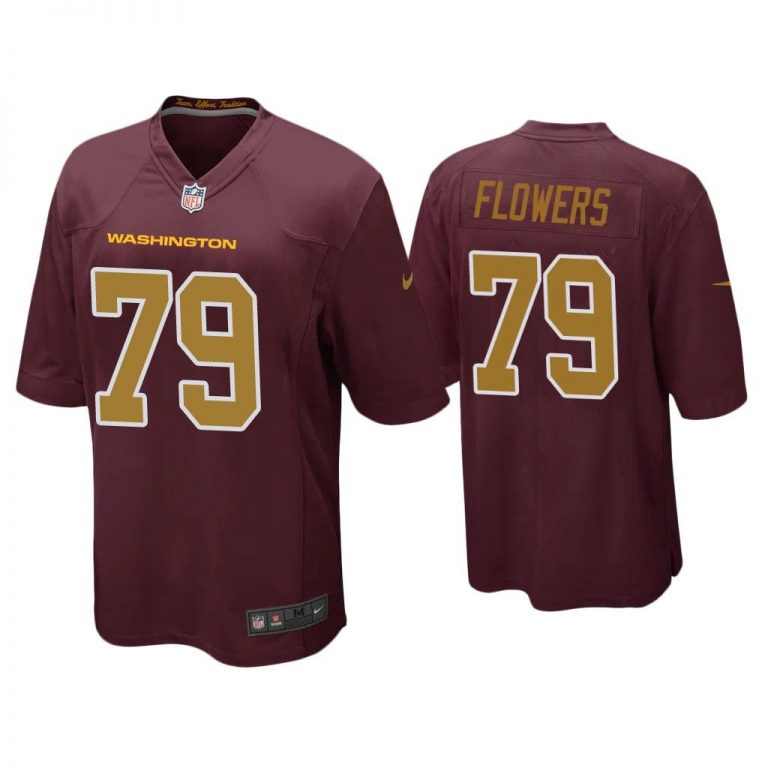 Men Ereck Flowers Washington Football Team Burgundy Alternate Game Jersey