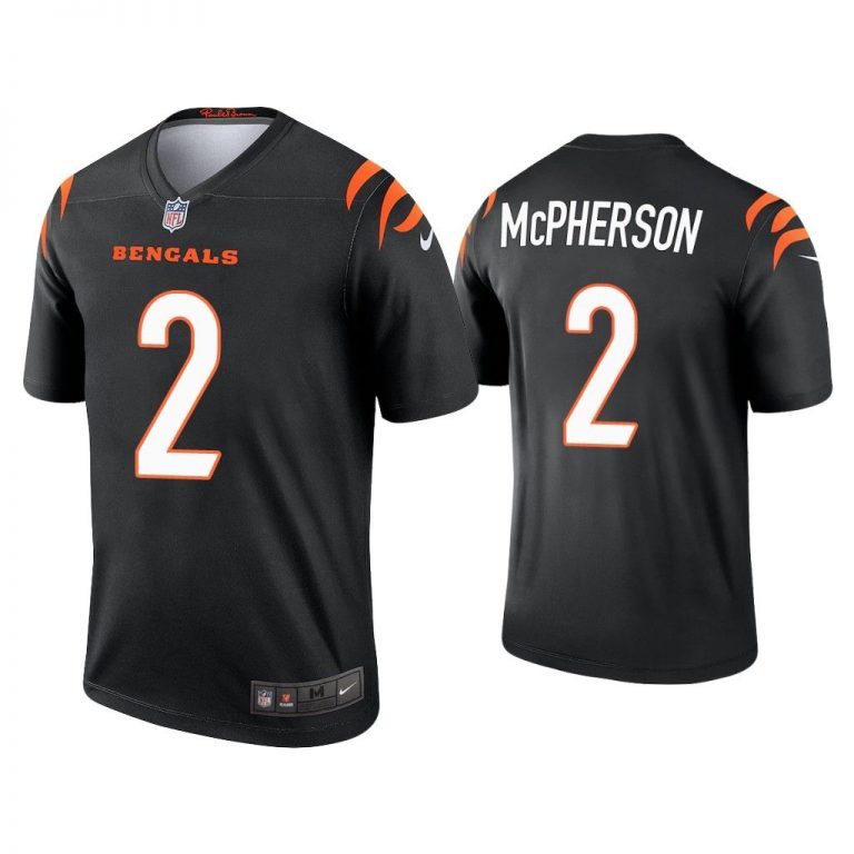 Men Evan McPherson Cincinnati Bengals Black Legend Jersey