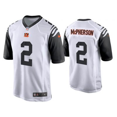 Men Evan McPherson Cincinnati Bengals White Alternate Game Jersey