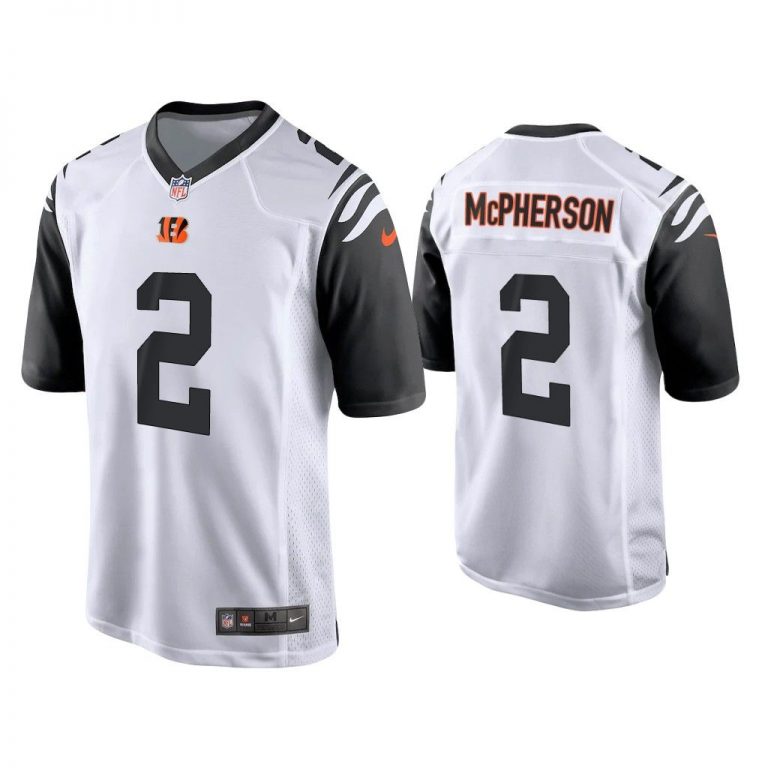 Men Evan McPherson Cincinnati Bengals White Alternate Game Jersey