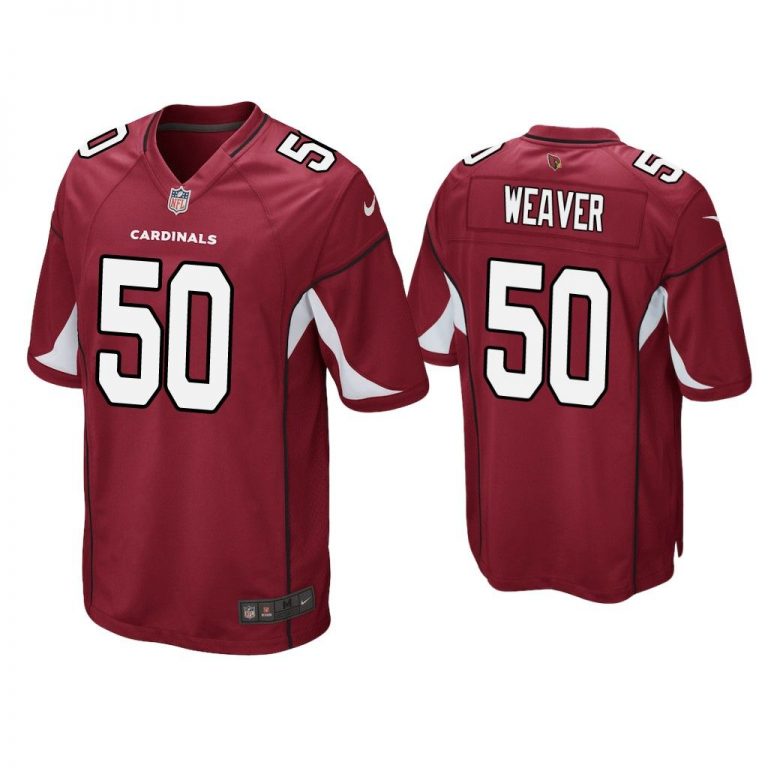 Men Evan Weaver Arizona Cardinals Cardinal Game Jersey