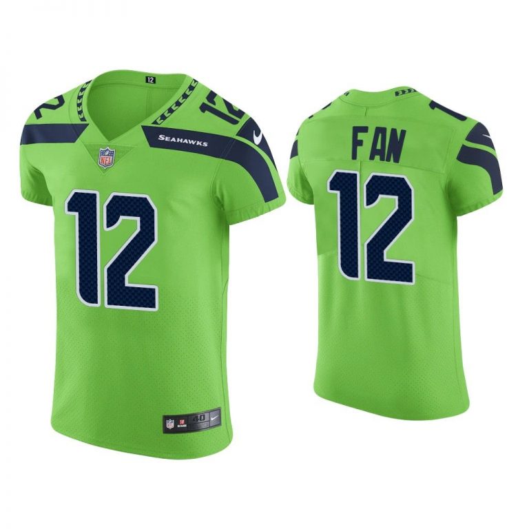 Men Fan Seattle Seahawks Neon Green Vapor Elite Jersey