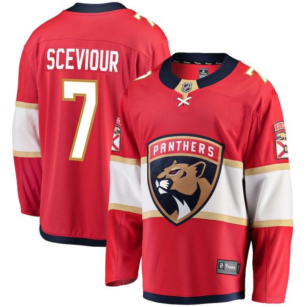 Men Florida Panthers Colton Sceviour Red Breakaway Jersey