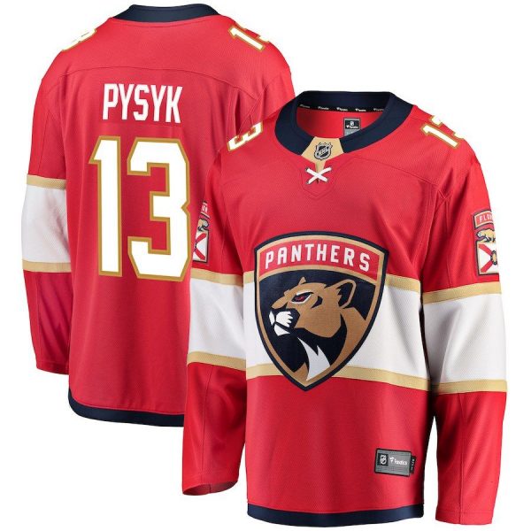 Men Florida Panthers Mark Pysyk Red Breakaway Jersey