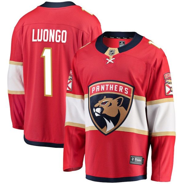 Men Florida Panthers Roberto Luongo Red Breakaway Jersey