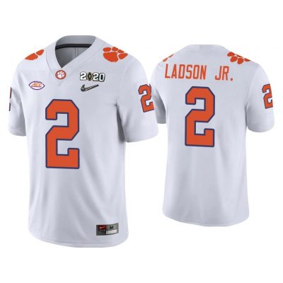 Men Frank Ladson Jr. Clemson Tigers White College Football Playoff Game Jersey