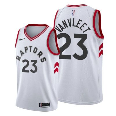 Men Fred VanVleet #23 Raptors White Association Jersey