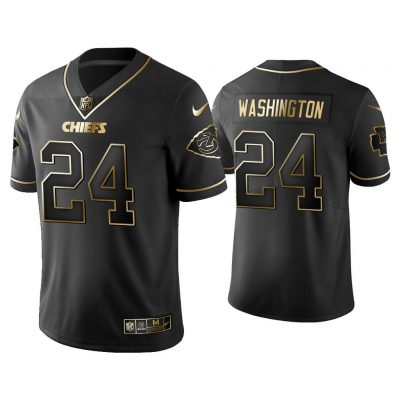 Men Golden Edition Vapor Limited Chiefs DeAndre Washington Black Jersey