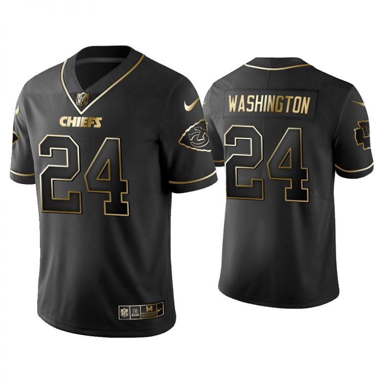 Men Golden Edition Vapor Limited Chiefs DeAndre Washington Black Jersey