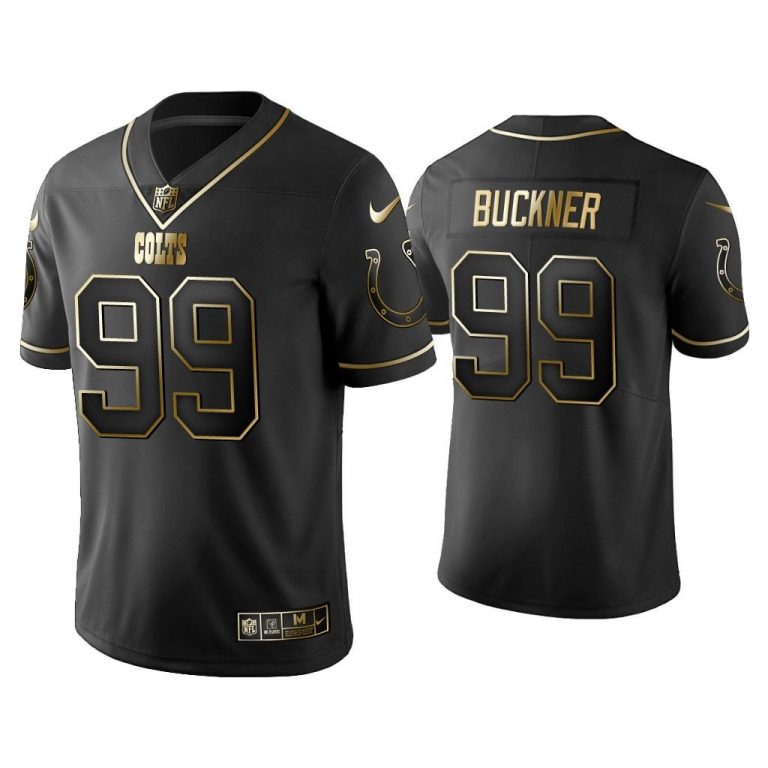 Men Golden Edition Vapor Limited Colts DeForest Buckner Black Jersey