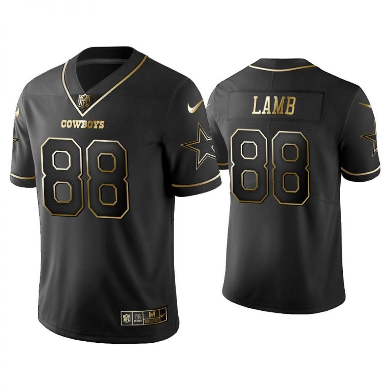 Men Golden Edition Vapor Limited Cowboys CeeDee Lamb Black Jersey