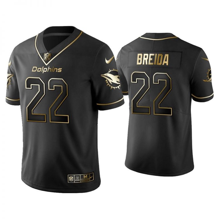 Men Golden Edition Vapor Limited Dolphins Matt Breida Black Jersey