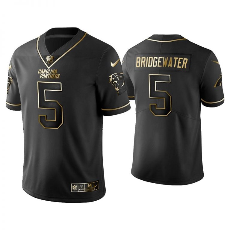 Men Golden Edition Vapor Limited Panthers Teddy Bridgewater Black Jersey